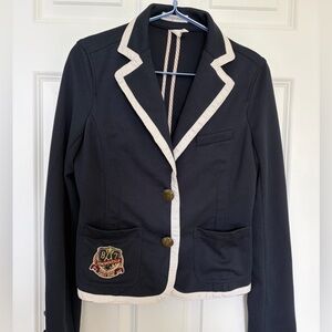 Women’s Navy Blazer with Cream Trim - Aeropostale